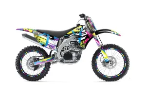 Kawasaki KXF250 Dirt Bike Graphic Kit - 2009-2012 Flashback