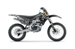Kawasaki KXF250 Dirt Bike Graphic Kit - 2009-2012 Reaper Silver