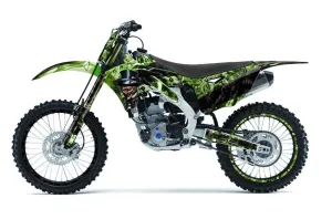 Kawasaki KXF250 Dirt Bike Graphic Kit - 2013-2016 Mad Hatter Green