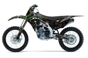 Kawasaki KXF250 Dirt Bike Graphic Kit - 2013-2016 Reaper Black