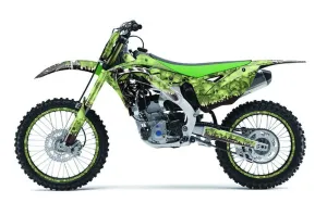 Kawasaki KXF250 Dirt Bike Graphic Kit - 2013-2016 Reaper Green