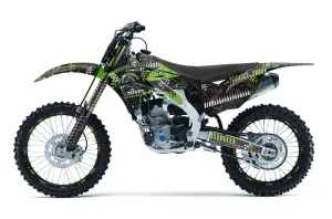 Kawasaki KXF250 Dirt Bike Graphic Kit - 2013-2016 Toxicity Green