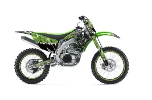 Kawasaki KXF450 Dirt Bike Graphic Kit - 2009-2011 Reaper Green