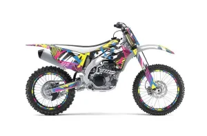 Kawasaki KXF450 Dirt Bike Graphic Kit - 2012-2015 Flashback