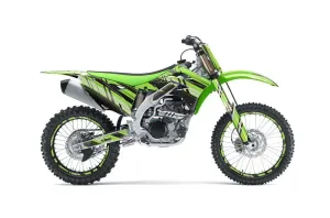 Kawasaki KXF450 Dirt Bike Graphic Kit - 2012-2015 In Line Green