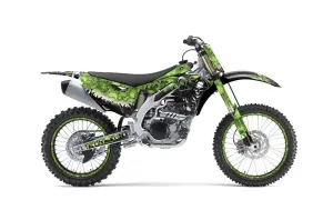 Kawasaki KXF450 Dirt Bike Graphic Kit - 2012-2015 Reaper Green