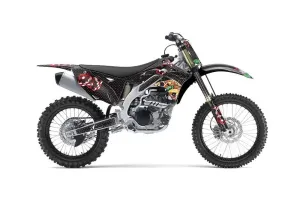 Kawasaki KXF450 Dirt Bike Graphic Kit - 2012-2015 Vegas Baller Black