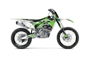 Kawasaki KXF450 Dirt Bike Graphic Kit - 2016 Carbon X Green