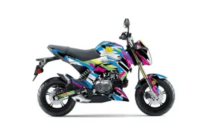 Kawasaki Z125 Pro Dirt Bike Graphic Kit - 2017-2024 Flashback
