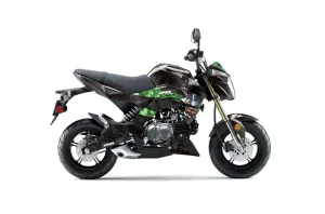 Kawasaki Z125 Pro Dirt Bike Graphic Kit - 2017-2024 Mad Hatter Green