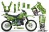 Kawasaki KDX200 Dirt Bike Graphic Kit - 1989-1994 Bone Collector Green