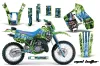 Kawasaki KDX200 Dirt Bike Graphic Kit - 1989-1994 Mad Hatter Green