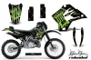 Kawasaki KDX200 Dirt Bike Graphic Kit - 1995-2006 Silver Star - Reloaded Green