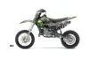 Kawasaki KLX110 Dirt Bike Graphic Kit - 2002-2009 Checkered Skull Green