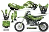 Kawasaki KLX110 Dirt Bike Graphic Kit - 2002-2009 Reaper Green