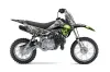 Kawasaki KLX110 Dirt Bike Graphic Kit - 2010-2025 Checkered Skulls Green