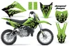 Kawasaki KLX110 Dirt Bike Graphic Kit - 2010-2025 Diamond Flames Black
