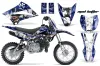 Kawasaki KLX110 Dirt Bike Graphic Kit - 2010-2025 Mad Hatter Blue