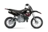 Kawasaki KLX110L Dirt Bike Graphic Kit - 2010-2025 Bone Collector Black
