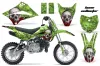 Kawasaki KLX110L Dirt Bike Graphic Kit - 2010-2025 Bone Collector Green