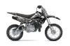 Kawasaki KLX110L Dirt Bike Graphic Kit - 2010-2025 Checkered Skulls Black