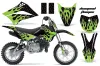 Kawasaki KLX110L Dirt Bike Graphic Kit - 2010-2025 Diamond Flames Green