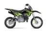 Kawasaki KLX110L Dirt Bike Graphic Kit - 2010-2025 Diamond Flames Green