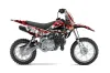 Kawasaki KLX110L Dirt Bike Graphic Kit - 2010-2025 Mad Hatter Red