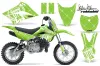 Kawasaki KLX110L Dirt Bike Graphic Kit - 2010-2025 Silver Star - Reloaded Green