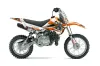 Kawasaki KLX110L Dirt Bike Graphic Kit - 2010-2025 Toxicity Orange