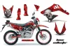 Kawasaki KLX125 D Tracker Dirt Bike Graphic Kit - 2010-2016 Bone Collector Red