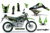 Kawasaki KLX125 D Tracker Dirt Bike Graphic Kit - 2010-2016 Mad Hatter Green