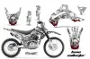 Kawasaki KLX140 Dirt Bike Graphic Kit - 2008-2019 Bone Collector White