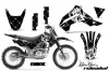 Kawasaki KLX140 Dirt Bike Graphic Kit - 2008-2019 Silver Star - Reloaded White