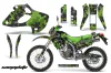 Kawasaki KLX250 Dirt Bike Graphic Kit - 1998-2003 Camoplate Green