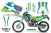 Kawasaki KLX250 Dirt Bike Graphic Kit - 1998-2003 Factory Race Green