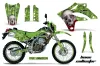 Kawasaki KLX250 Dirt Bike Graphic Kit - 2004-2007 Bone Collector Green