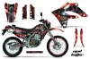 Kawasaki KLX250 Dirt Bike Graphic Kit - 2004-2007 Mad Hatter Red