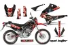 Kawasaki KLX250 Enduro Dirt Bike Graphic Kit - 2008-2018 Mad Hatter Red