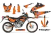 Kawasaki KLX250 Enduro Dirt Bike Graphic Kit - 2008-2018 T Bomber Orange