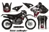 Kawasaki KLX400 Dirt Bike Graphic Kit - 2000-2016 Bone Collector Black