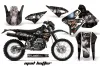 Kawasaki KLX400 Dirt Bike Graphic Kit - 2000-2016 Mad Hatter Black