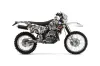 Kawasaki KLX400 Dirt Bike Graphic Kit - 2000-2016 Mad Hatter White