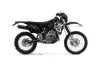 Kawasaki KLX400 Dirt Bike Graphic Kit - 2000-2016 Silver Star - Reloaded Black