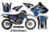 Kawasaki KLX400 Dirt Bike Graphic Kit - 2000-2016 Tribal Flames Blue