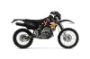 Kawasaki KLX400 Dirt Bike Graphic Kit - 2000-2016 Vegas Baller Black