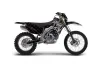 Kawasaki KLX450 Enduro Dirt Bike Graphic Kit - 2008-2022 Silver Star - Reloaded Black