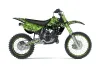 Kawasaki KX100 Dirt Bike Graphic Kit - 1995-1997 Reaper Green