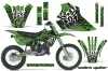 Kawasaki KX100 Dirt Bike Graphic Kit - 1995-1997 Widow Maker Green