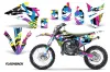 Kawasaki KX100 Dirt Bike Graphic Kit - 2014-2021 Flashback